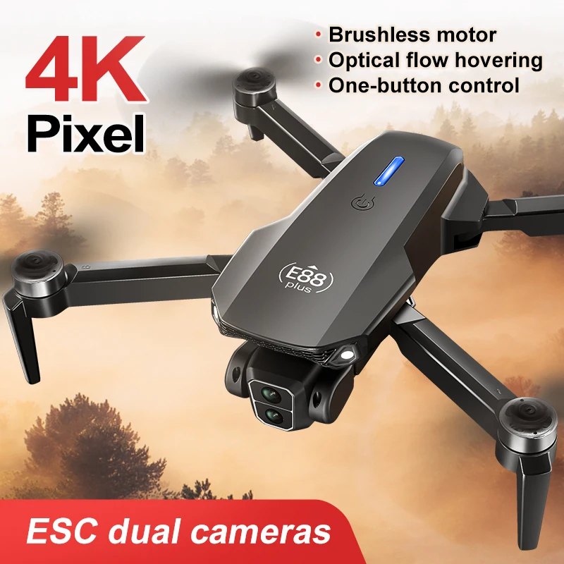 New E88 Plus Quadcopter Drone: - огляд і ціна Drone Gimbal Brushless