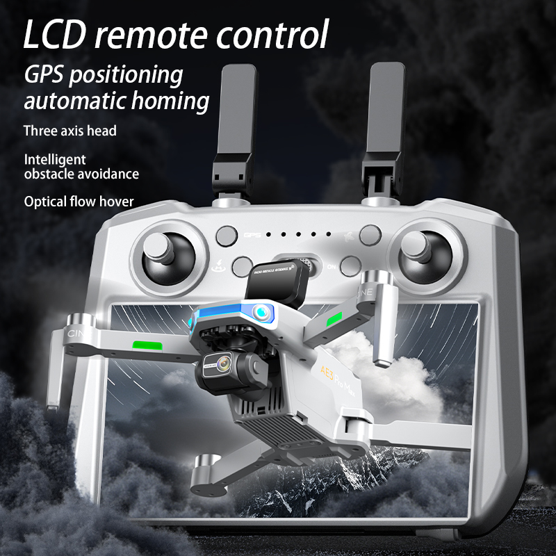 AE3 PRO Max NEW LCD SC GPS Dro - огляд і ціна Drone Gimbal 3 Axis